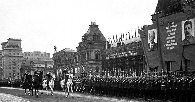 Фото Парада Победы 1945г.